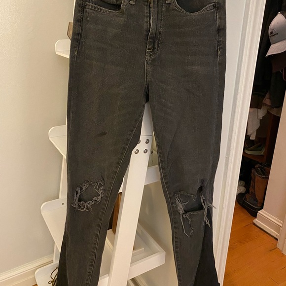 High washed black light wash jeans - Picture 3 of 5
